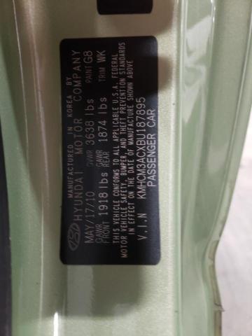 Photo 10 from auction – 2011 HYUNDAI ACCENT GL with VIN KMHCM3ACXBU187895