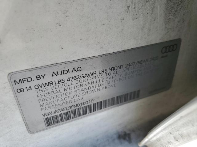 Photo 10 from auction – 2015 AUDI A4 PREMIUM with VIN WAUEFAFL9FN016010