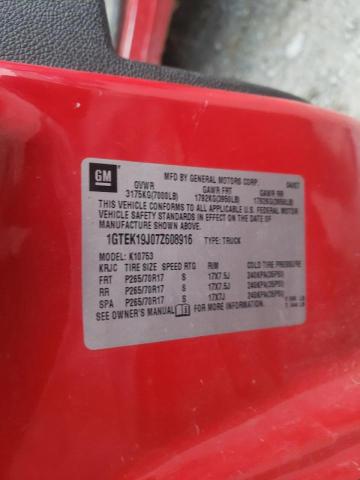 Photo 10 from auction – 2007 GMC NEW SIERRA with VIN 1GTEK19J07Z608916
