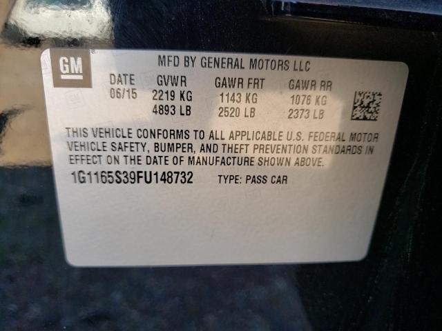 Photo 10 from auction – 2015 CHEVROLET IMPALA LTZ with VIN 1G1165S39FU148732