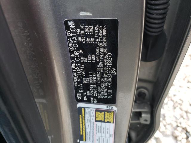 Photo 10 from auction – 2015 KIA SOUL with VIN KNDJN2A20F7153270