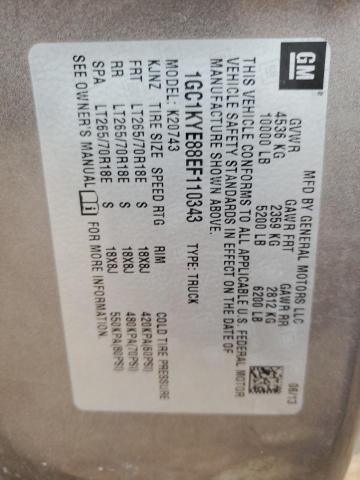 Photo 10 from auction – 2014 CHEVROLET SILVERADO with VIN 1GC1KYE88EF110343