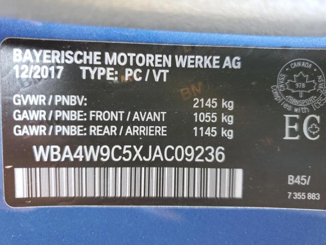 Photo 10 from auction – 2018 BMW 440XI with VIN WBA4W9C5XJAC09236