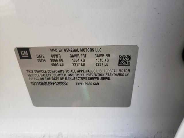 Photo 10 from auction – 2015 CHEVROLET MALIBU 2LT with VIN 1G11D5SL6FF120882