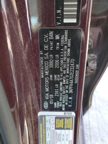 Photo 10 from auction – 2018 KIA FORTE LX with VIN 3KPFK4A70JE232470