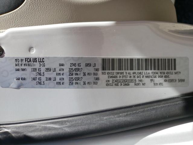 Photo 10 from auction – 2016 DODGE GRAND CARA with VIN 2C4RDGCG9GR333519