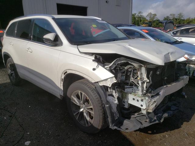 TOYOTA HIGHLANDER 2016 with VIN 5TDKKRFH8GS506493 - Photo from auction