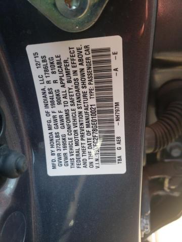 Photo 10 from auction – 2016 HONDA CIVIC EX with VIN 19XFC2F78GE010021
