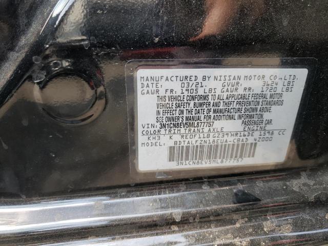 Photo 10 from auction – 2021 NISSAN VERSA SV with VIN 3N1CN8EV5ML877757