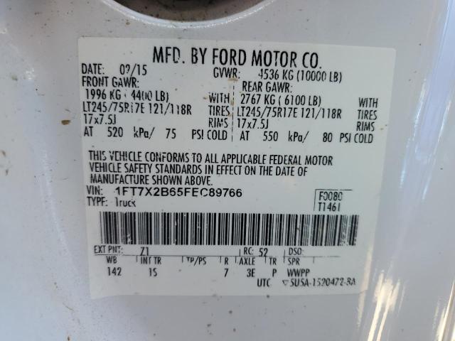 Photo 10 from auction – 2015 FORD F250 SUPER with VIN 1FT7X2B65FEC89766