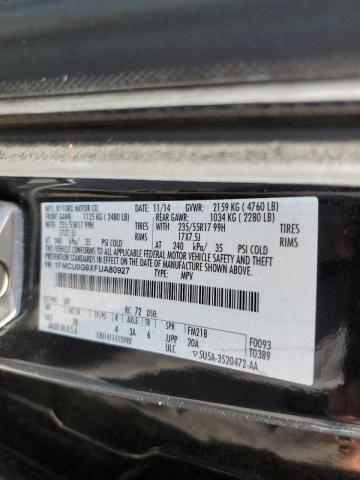 Photo 10 from auction – 2015 FORD ESCAPE SE with VIN 1FMCU0G9XFUA80927