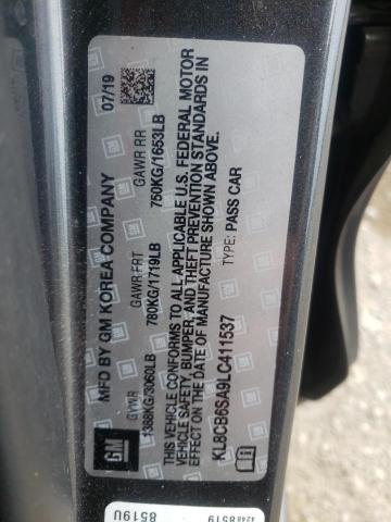 Photo 10 from auction – 2020 CHEVROLET SPARK LS with VIN KL8CB6SA9LC411537