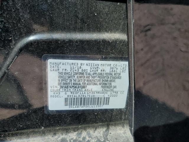 Photo 10 from auction – 2019 NISSAN SENTRA S with VIN 3N1AB7AP5KL613307