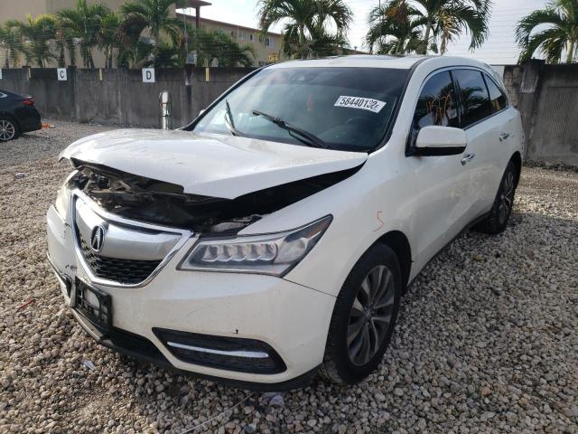Photo 2 from auction – 2016 ACURA MDX TECHNO with VIN 5FRYD4H49GB027942