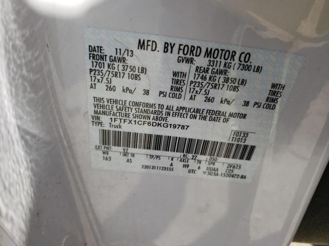 Photo 10 from auction – 2013 FORD F150 SUPER with VIN 1FTFX1CF6DKG19787