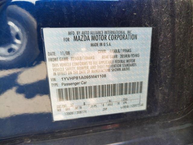 Photo 10 from auction – 2009 MAZDA 6 I with VIN 1YVHP81A095M41108