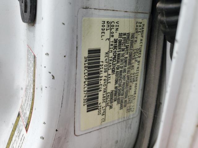 Photo 10 from auction – 2012 NISSAN VERSA S with VIN 3N1BC1CP6CL374301