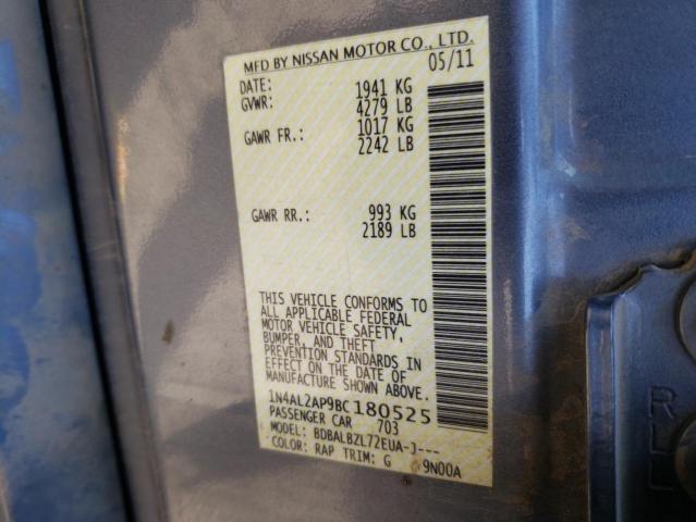 صورة رقم 10 من المزاد - 2011 NISSAN ALTIMA BAS مع VIN 1N4AL2AP9BC180525