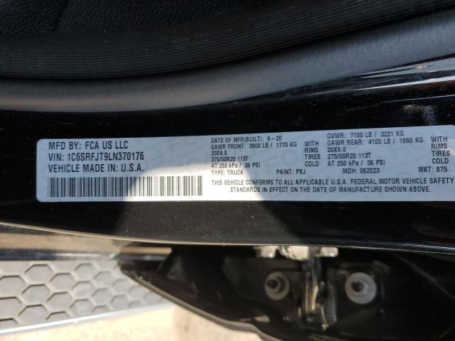 Photo 10 from auction – 2020 RAM 1500 LARAM with VIN 1C6SRFJT9LN370176