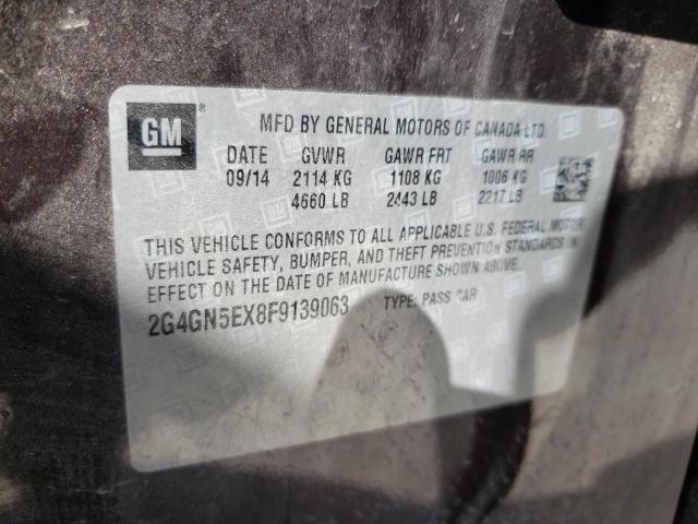 Photo 10 from auction – 2015 BUICK REGAL PREM with VIN 2G4GN5EX8F9139063