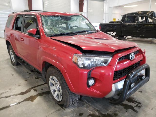 TOYOTA 4RUNNER SR 2016 with VIN JTEBU5JR0G5372714 - Photo from auction