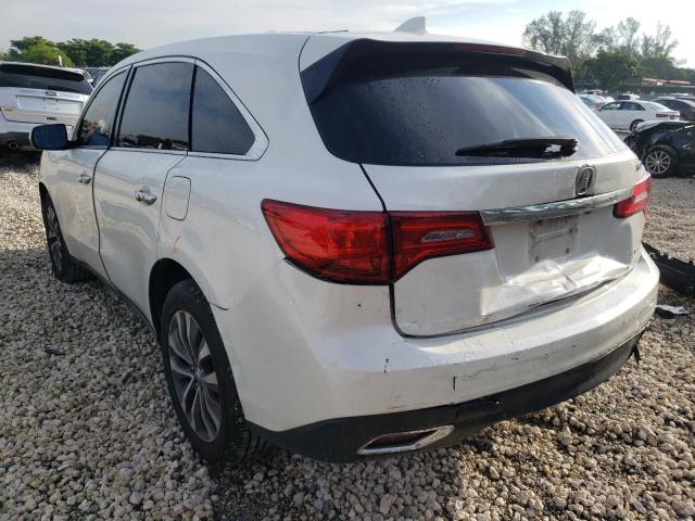 Photo 3 from auction – 2016 ACURA MDX TECHNO with VIN 5FRYD4H49GB027942
