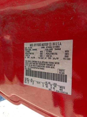Photo 10 from auction – 2003 FORD RANGER SUP with VIN 1FTYR44E93PA78682
