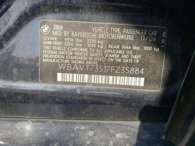 Photo 10 from auction – 2007 BMW 328 XIT with VIN WBAVT73517FZ35884