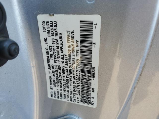 Photo 10 from auction – 2005 HONDA ELEMENT LX with VIN 5J6YH17305L017835