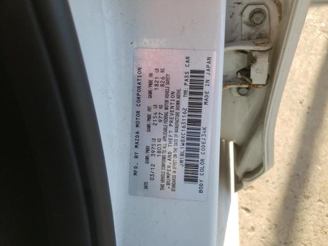 Photo 10 from auction – 2012 MAZDA 3 I with VIN JM1BL1W8XC1631162