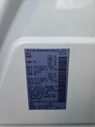 Photo 10 from auction – 2014 NISSAN PATHFINDER with VIN 5N1AR2MM5EC673595