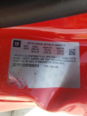 Photo 10 from auction – 2015 CHEVROLET CAMARO LT with VIN 2G1FF1E35F9256014