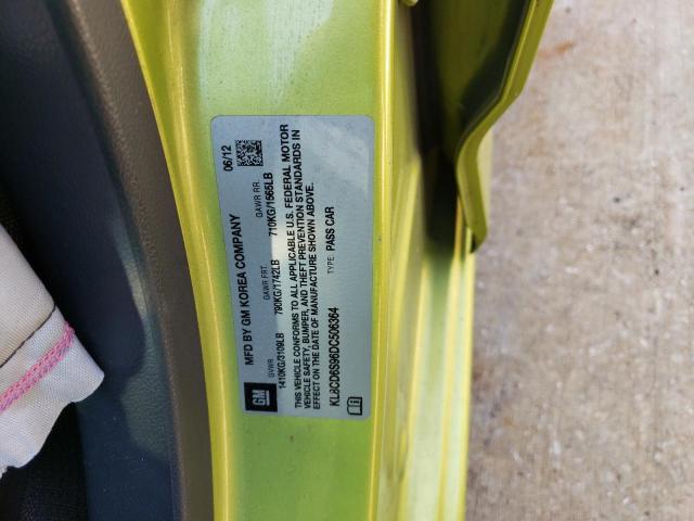 Photo 10 from auction – 2013 CHEVROLET SPARK 1LT with VIN KL8CD6S96DC506364