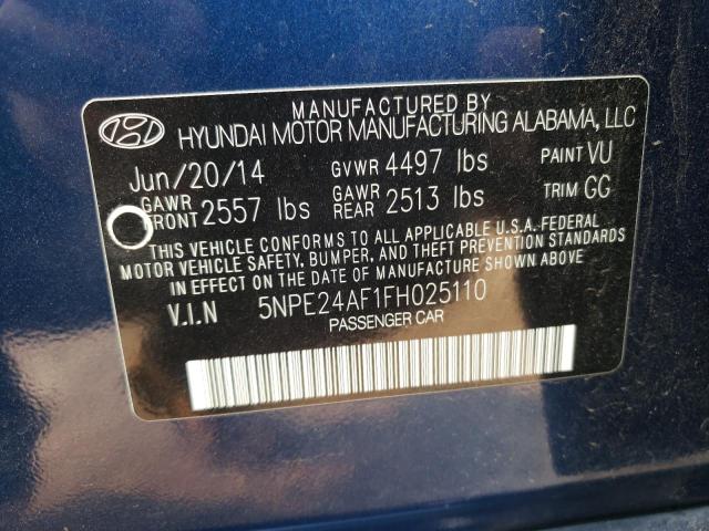 Photo 10 from auction – 2015 HYUNDAI SONATA SE with VIN 5NPE24AF1FH025110