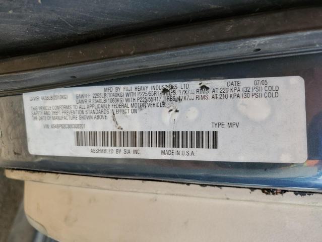 Photo 10 from auction – 2006 SUBARU LEGACY OUT with VIN 4S4BP62C366308201