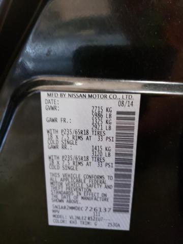 Photo 10 from auction – 2014 NISSAN PATHFINDER with VIN 5N1AR2MM0EC726137