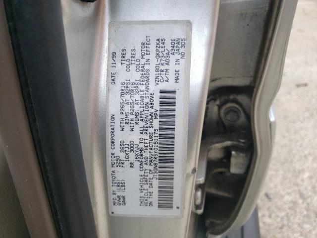 Photo 10 from auction – 2000 TOYOTA 4RUNNER LI with VIN JT3GN87R5Y0151175