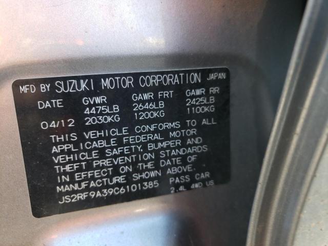 Photo 10 from auction – 2012 SUZUKI KIZASHI SE with VIN JS2RF9A39C6101385