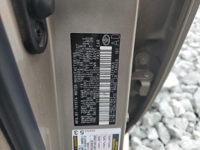Photo 10 from auction – 2007 TOYOTA COROLLA CE with VIN 2T1BR32EX7C854292