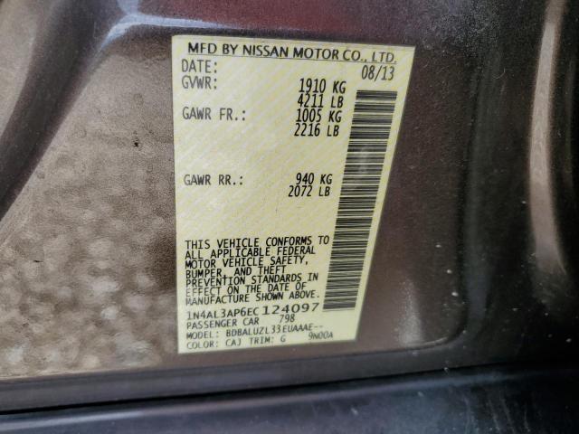 Photo 10 from auction – 2014 NISSAN ALTIMA 2.5 with VIN 1N4AL3AP6EC124097
