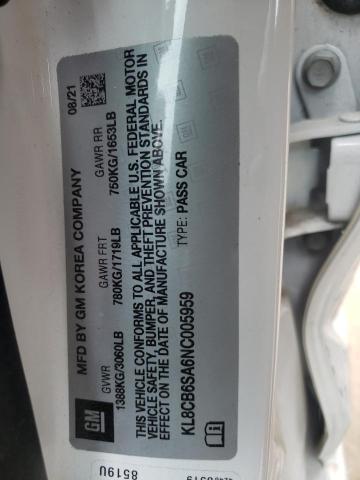 Photo 10 from auction – 2022 CHEVROLET SPARK LS with VIN KL8CB6SA6NC005959