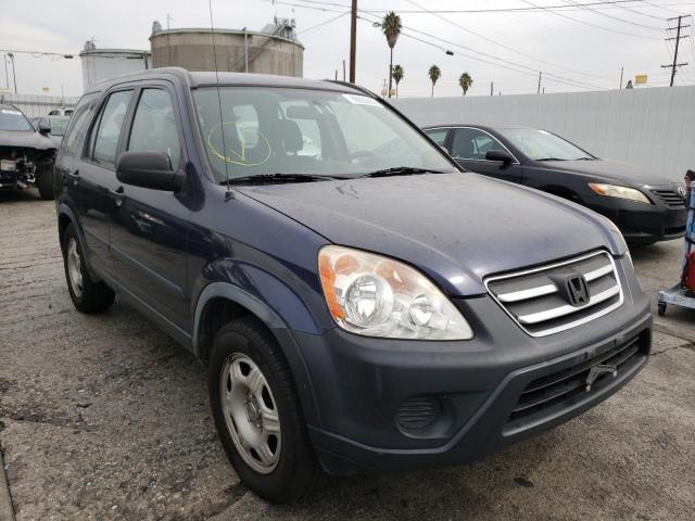 HONDA CR-V LX 2006 with VIN JHLRD68506C029099 - Photo from auction