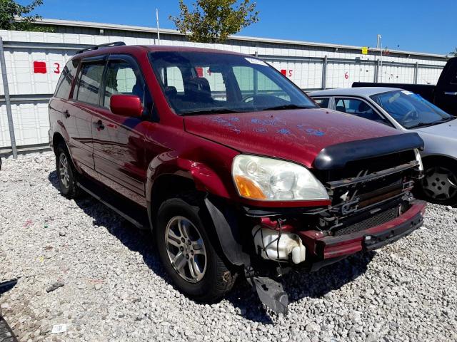 HONDA PILOT EX 2003 with VIN 2HKYF18493H584131 - Photo from auction