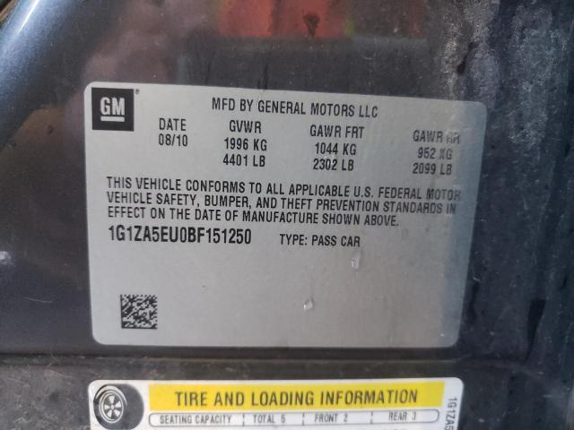 Photo 10 from auction – 2011 CHEVROLET MALIBU LS with VIN 1G1ZA5EU0BF151250