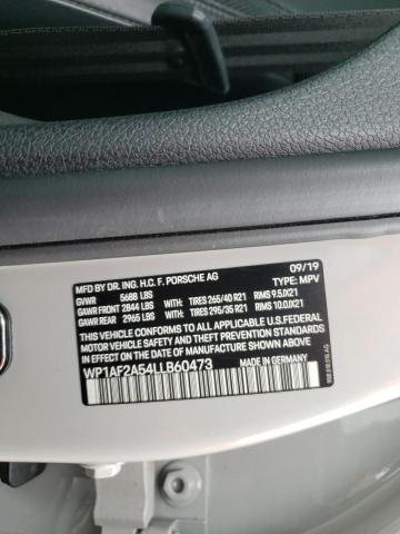 Photo 10 from auction – 2020 PORSCHE MACAN TURB with VIN WP1AF2A54LLB60473