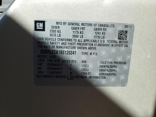 Photo 10 from auction – 2014 CHEVROLET EQUINOX LT with VIN 2GNFLFEK1E6129241