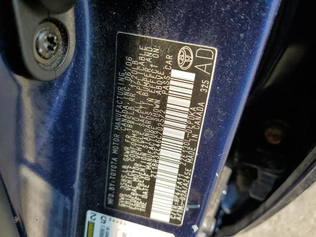 Photo 10 from auction – 2006 TOYOTA COROLLA CE with VIN 2T1BR32E46C702572