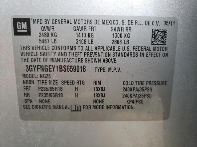 Фото 10 с аукциона – 2011 CADILLAC SRX с VIN 3GYFNGEY1BS659018
