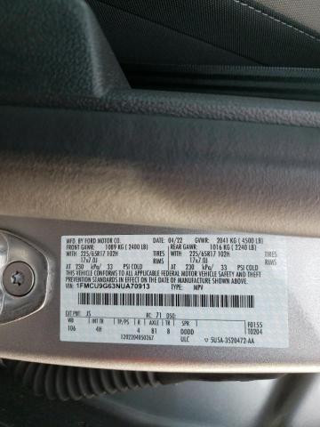 Photo 10 from auction – 2022 FORD ESCAPE SE with VIN 1FMCU9G63NUA70913