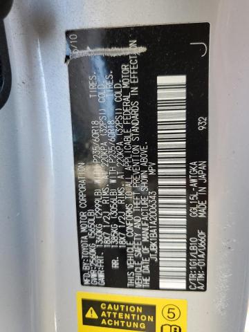 Photo 10 from auction – 2010 LEXUS RX 350 with VIN JTJBK1BA1A2006343